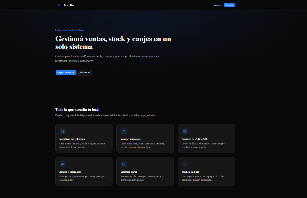 CRM locales iPhone